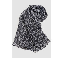 Шарф женский с принтом, цвет серо-черный, 244R011-1
