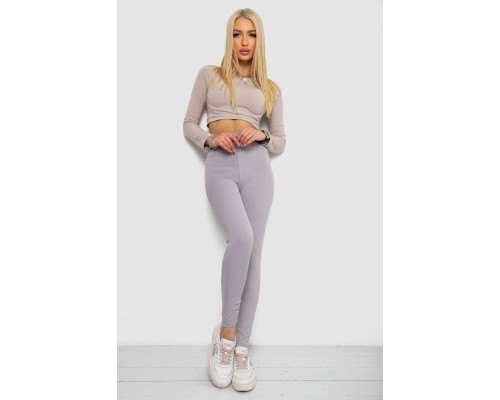 Лосини в рубчик, колір сірий, 238R58202