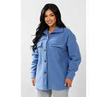 Рубашка -бомбер женская, цвет джинс, 257R153