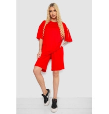 Костюм женский повседневный, цвет красный, 238R1615