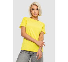 Футболка жіноча однотонна, колір жовтий, 204R3333