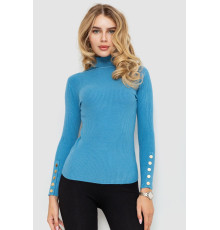 Гольф женский в рубчик, цвет джинс, 204R036