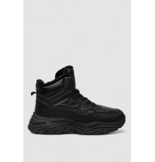 Кроссовки женские зимние на меху, цвет черный, 248RDM01