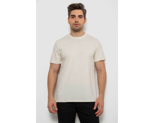 Футболка мужская однотонная, цвет кремовый, 238R155