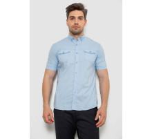 Сорочка чоловіча однотонна, колір блакитний, 214R6917-2