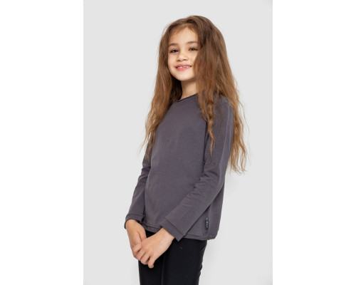 Лонгслів однотонний унісекс, колір сірий, 102R1532