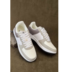 Кроссовки мужские, цвет бело-бежевый, 248RHB710