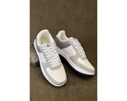 Кроссовки мужские, цвет бело-бежевый, 248RHB710