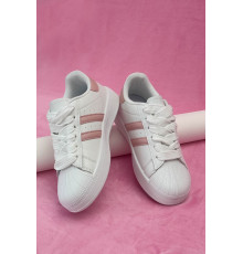 Кросівки жіночі демісезонні, колір біло-рожевий, 248RBK10 Кросівки жіночі демісезонні, колір біло-рожевий, 248RBK10