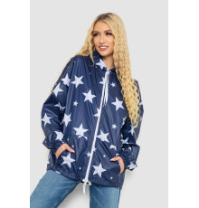 Ветровка женская с капюшоном, цвет синий, 238R102