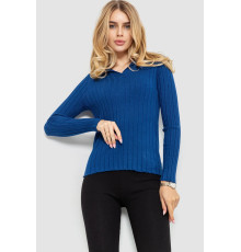 Кофта жіноча однотонна, колір синій, 204R018