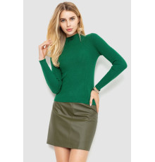 Водолазка женская трикотажная, цвет зеленый, 204R035