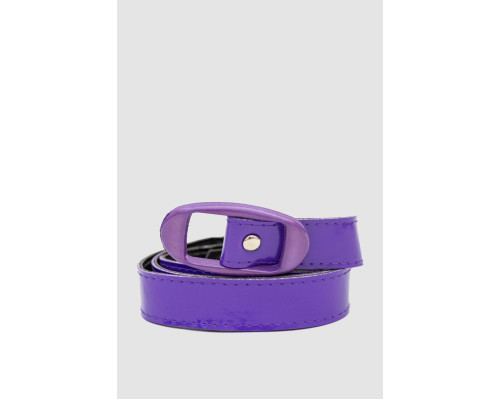 Ремінь жіночий лаковий, колір фіолетовий, 196R2010W10