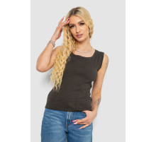 Майка женская в рубчик, цвет хаки, 238R117