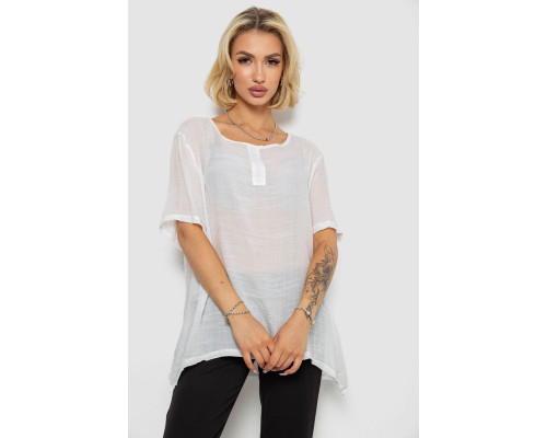 Блуза, колір молочний, 244RM206
