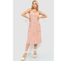 Сарафан повсякденний однотонний, колір пудровий, 102R333