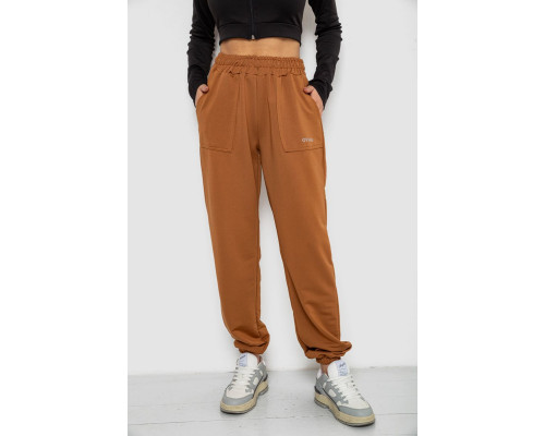 Спортивні штани жіночі, колір коричневий, 238R325-1