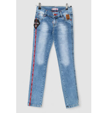Джинси дитячі для хлопчиків, колір темно-блакитний, 247R1822