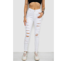 Джинси жіночі, колір білий, 182R1220