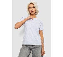 Футболка женская однотонная, цвет светло-серый, 204R3333
