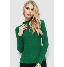 Гольф жіночий однотонний, колір зелений, 204R016