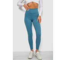 Лосини однотонні в рубчик, колір джинс, 244R312-5