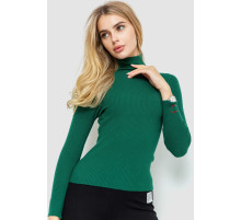 Гольф женский в рубчик, цвет зеленый, 204R051