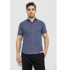 Чоловіча сорочка з принтом, колір синій, 186R7022
