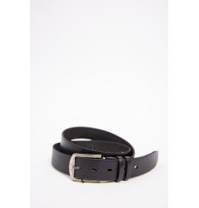 Черный мужской ремень, из эко-кожи с классической пряжкой, 196RL35U1W80