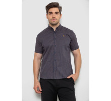 Сорочка чоловіча в клітку, колір синій, 214R4564-5