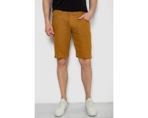 Шорты мужские однотонные, цвет темно-горчичный, 238R2485