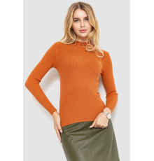 Водолазка женская трикотажная, цвет терракотовый, 204R035 Водолазка женская трикотажная, цвет терракотовый, 204R035