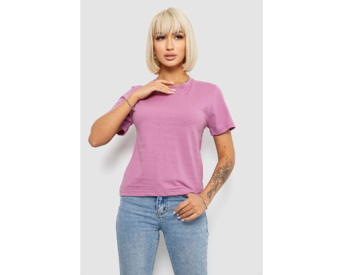 Футболка женская однотонная, цвет пудровый, 129R8900
