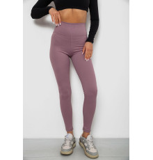 Лосини однотонні в рубчик, колір пудровий, 244R686