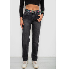 Джинси жіночі Boyfriend, колір чорний, 244R1258