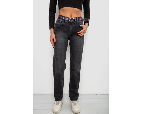 Джинсы женские Boyfriend, цвет черный, 244R18