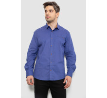 Сорочка чоловіча з принтом, колір електрик, 214R7044