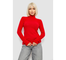 Гольф женский однотонный в рубчик, цвет красный, 257R101