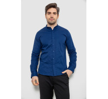 Сорочка чоловіча однотонна, колір синій, 186R2033