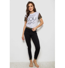 Піжама жіноча, колір білий, 243R1488-002