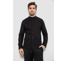 Рубашка мужская однотонная, цвет черный, 186R2033