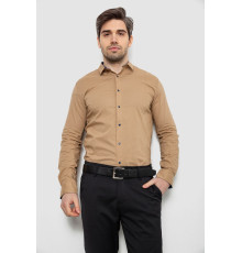 Сорочка чоловіча однотонна, колір бежевий, 186R2066