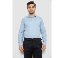 Рубашка мужская однотонная, цвет голубой, 186R2100