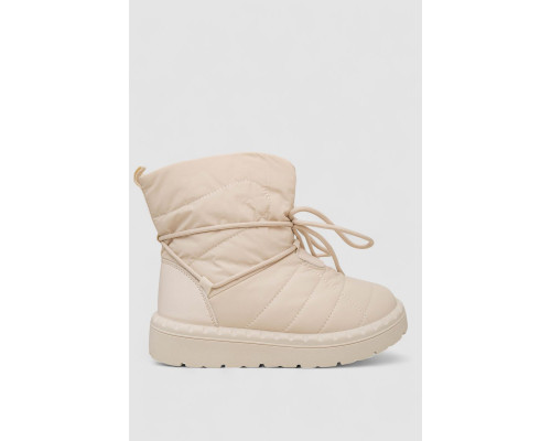 Дутики жіночі зимові на хутрі, колір бежевий, 248RFM100