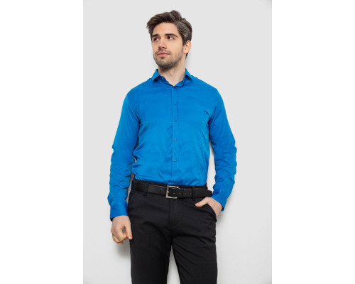 Сорочка чоловіча однотонна, колір блакитний, 186R6917