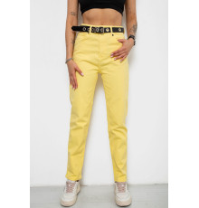Джинси жіночі, колір жовтий, 182R00308