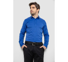 Сорочка чоловіча однотонна, колір електрик, 186R6917