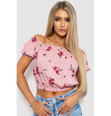 Топ жіночий ошатний, колір пудровий, 244R282