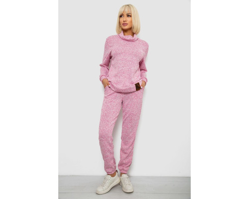 Костюм жіночий повсякденний, колір рожевий, 257R123