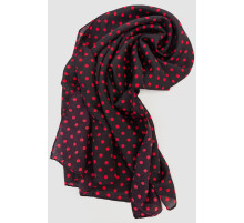 Шарф женский в горох, цвет черно-красный, 244R011